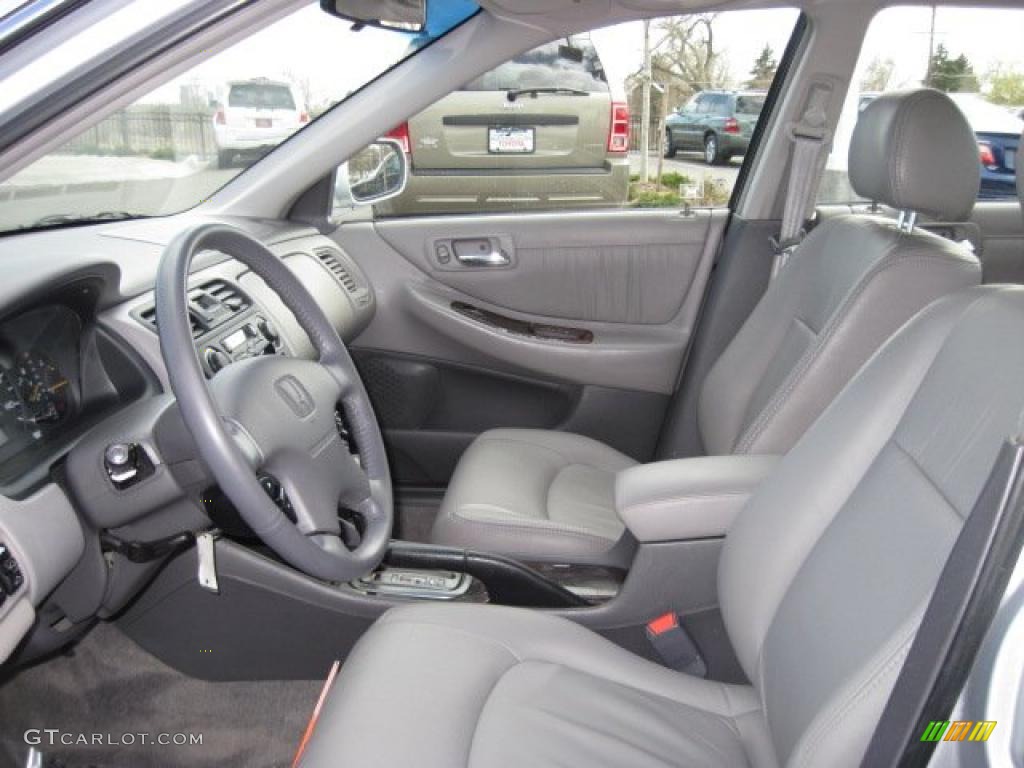 2001 Accord EX V6 Sedan - Satin Silver Metallic / Quartz Gray photo #9