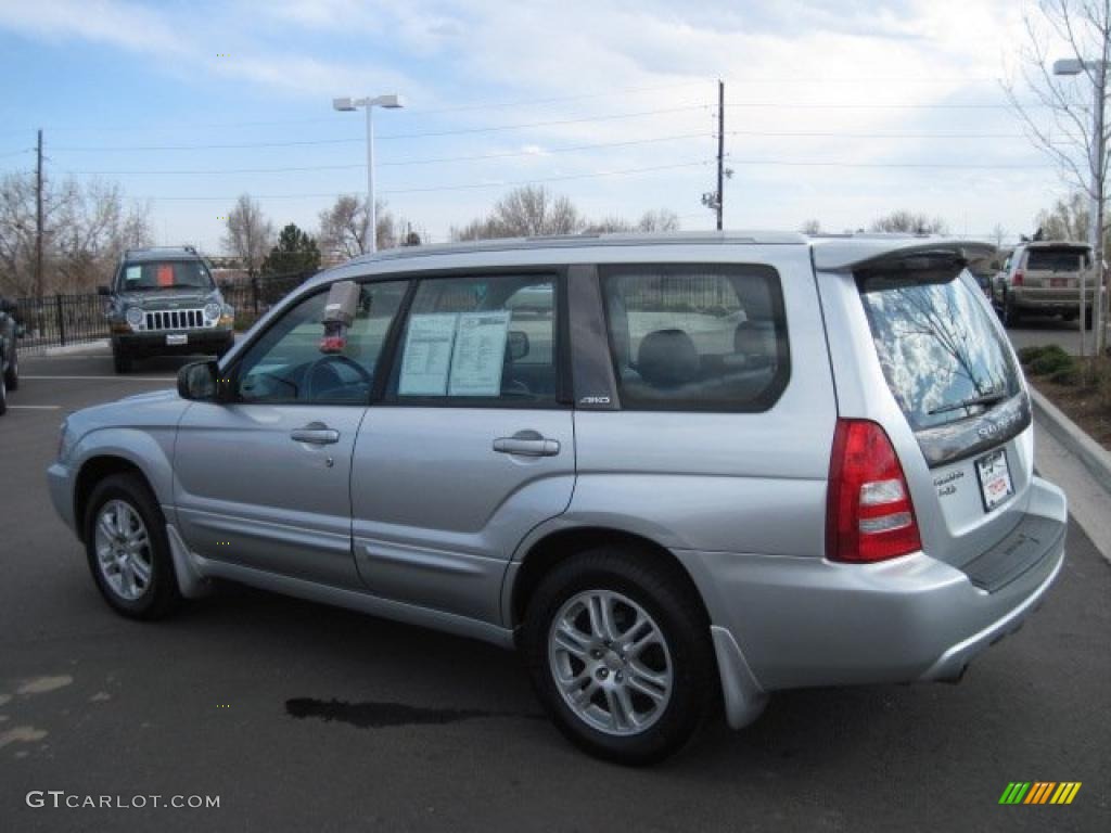 2004 Forester 2.5 XT - Platinum Silver Metallic / Black photo #4