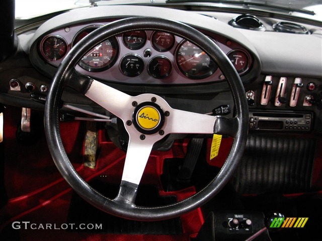 1974 Ferrari Dino 246 GTS Red/Black Steering Wheel Photo #280994