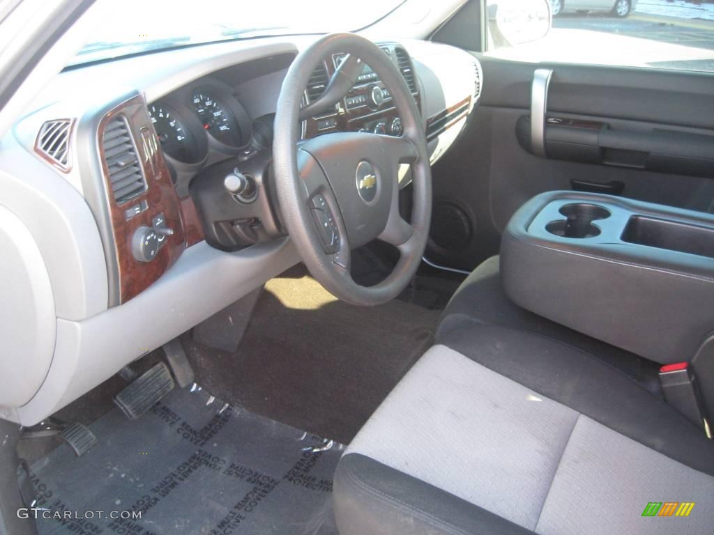 2008 Silverado 1500 LS Crew Cab - Summit White / Dark Titanium photo #8