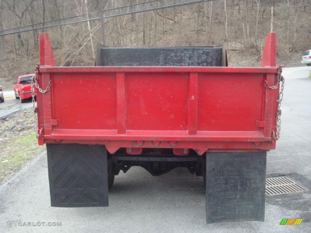 1989 Ram Truck D350 Regular Cab Dump Truck - Red / Red photo #3