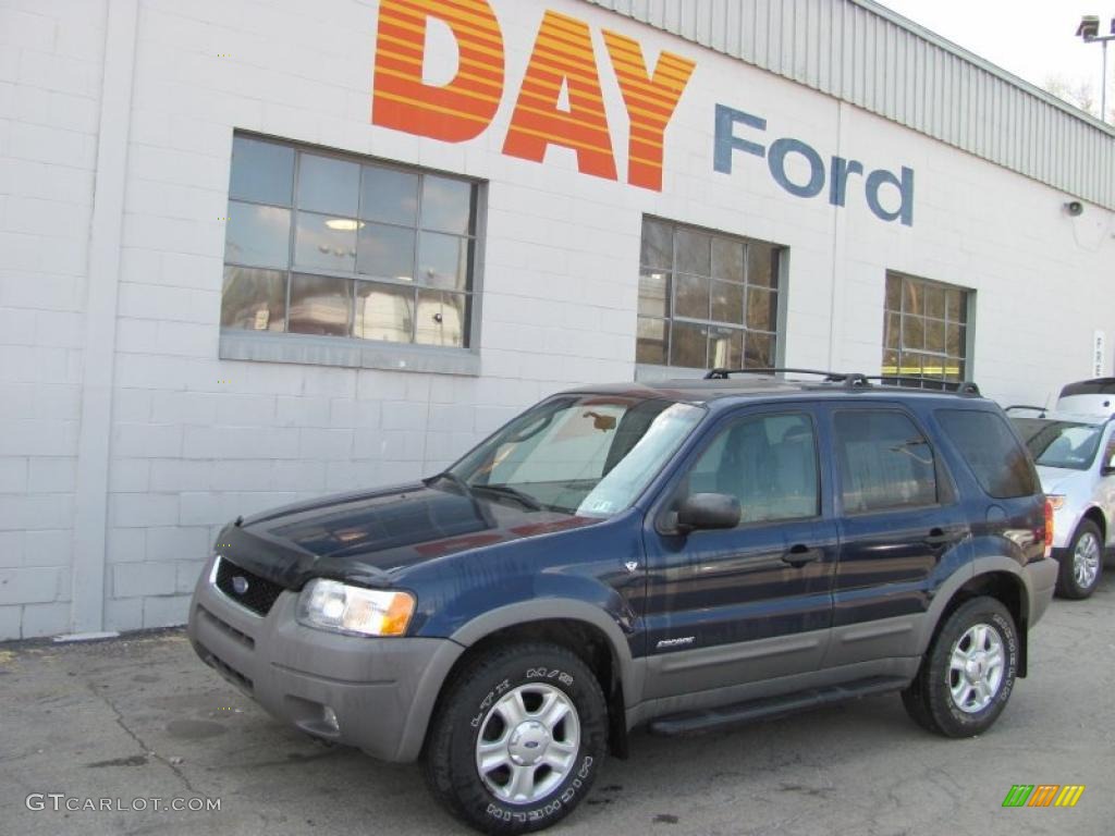 2002 Escape XLT V6 4WD - True Blue Metallic / Medium Graphite photo #1
