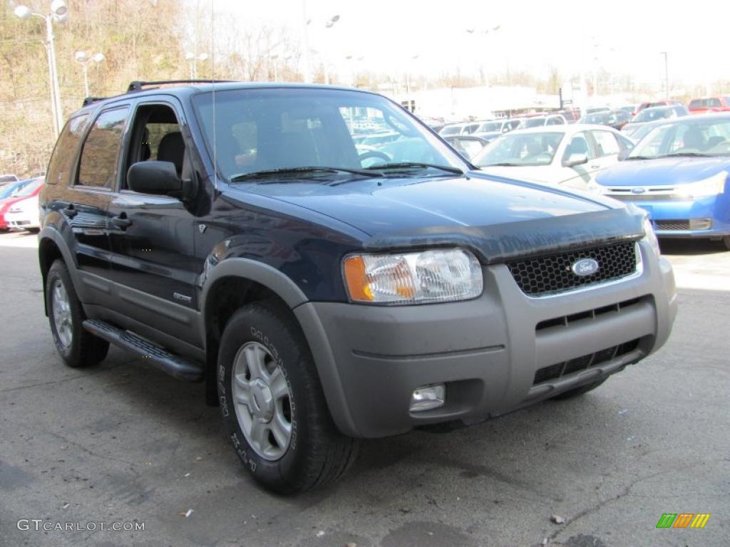 2002 Escape XLT V6 4WD - True Blue Metallic / Medium Graphite photo #4