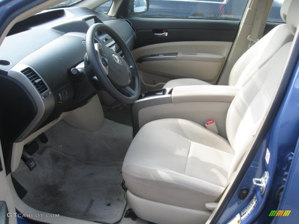2005 Prius Hybrid - Seaside Blue Pearl / Ivory/Brown photo #2