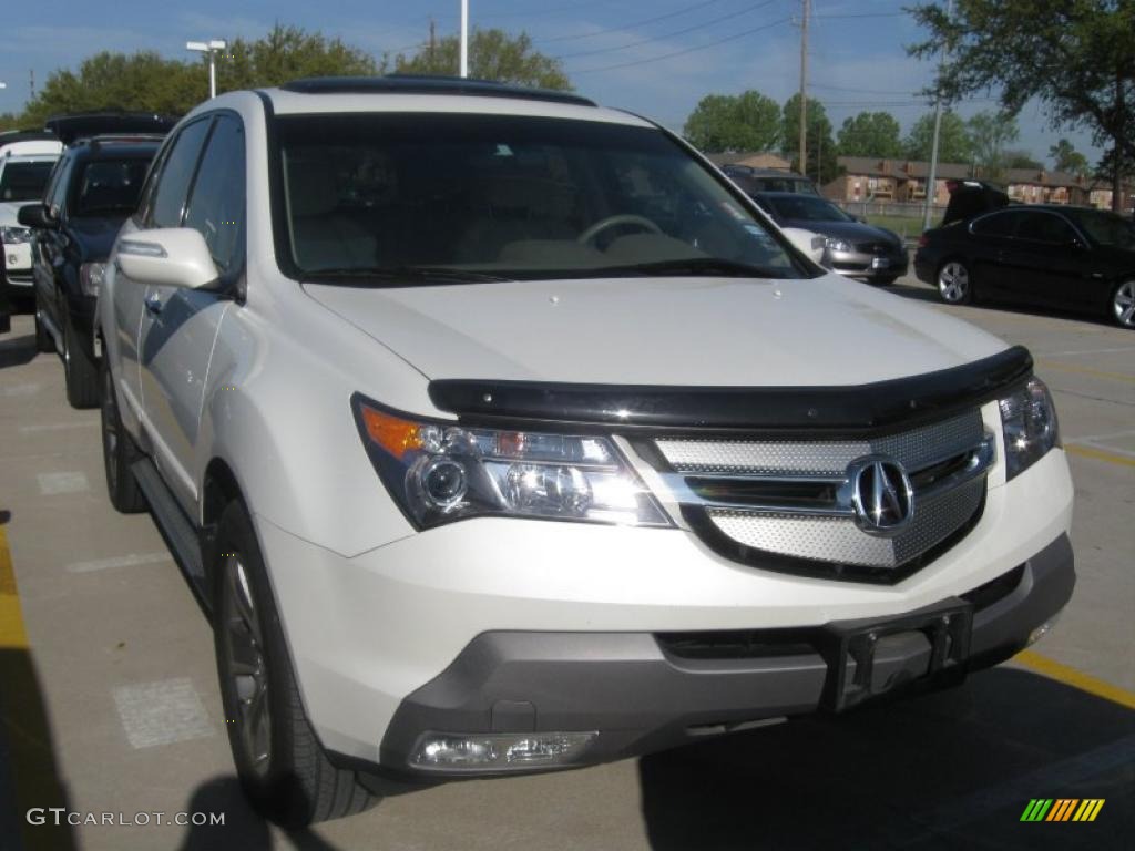 2007 MDX Sport - Aspen White Pearl / Parchment photo #5
