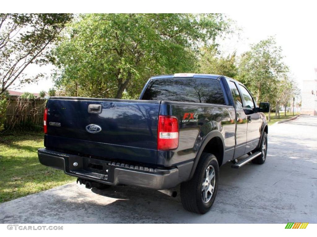 2005 F150 FX4 SuperCab 4x4 - True Blue Metallic / Black photo #9