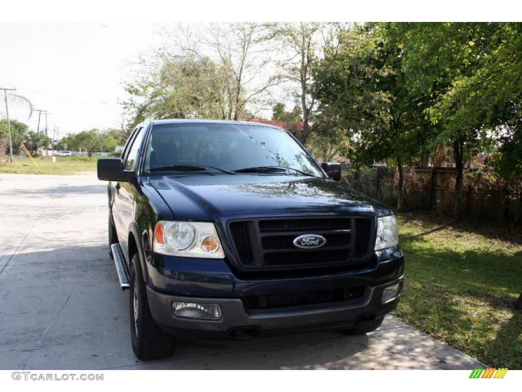 2005 F150 FX4 SuperCab 4x4 - True Blue Metallic / Black photo #15