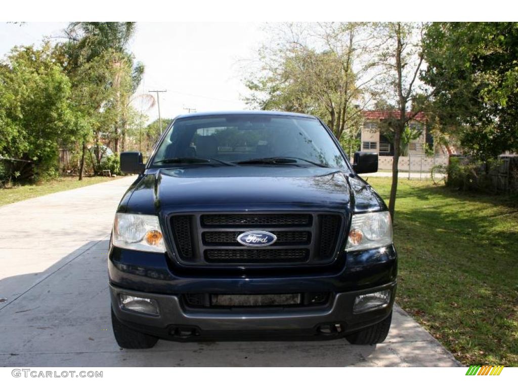 2005 F150 FX4 SuperCab 4x4 - True Blue Metallic / Black photo #16