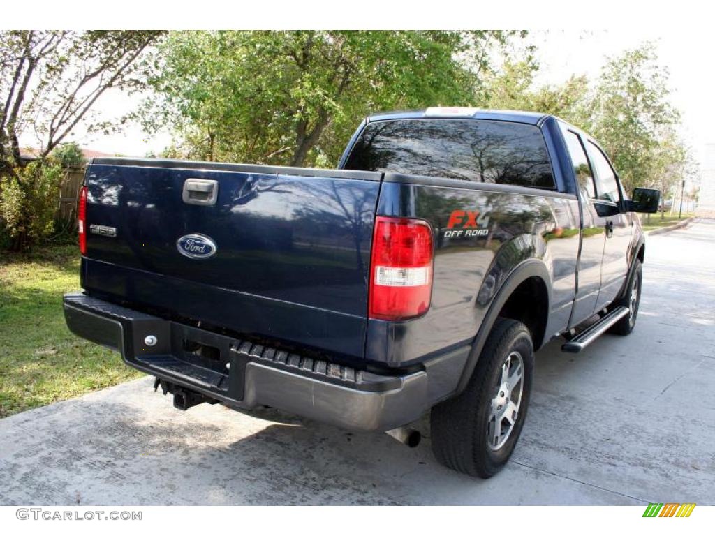 2005 F150 FX4 SuperCab 4x4 - True Blue Metallic / Black photo #20