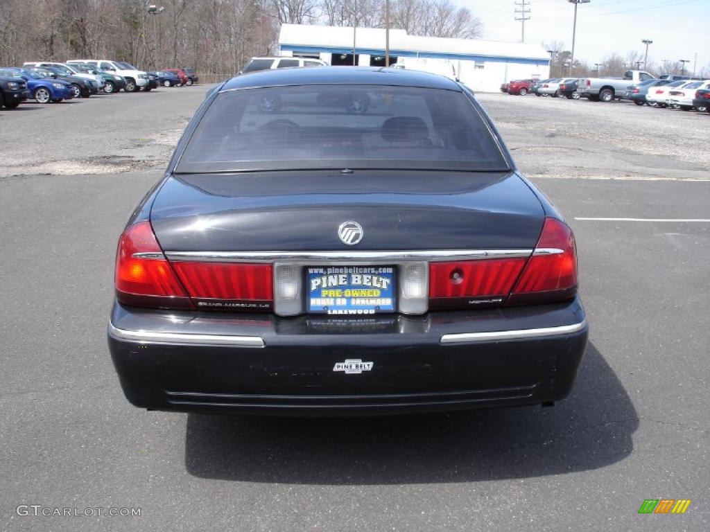 2000 Grand Marquis LS - Black / Medium Parchment photo #5