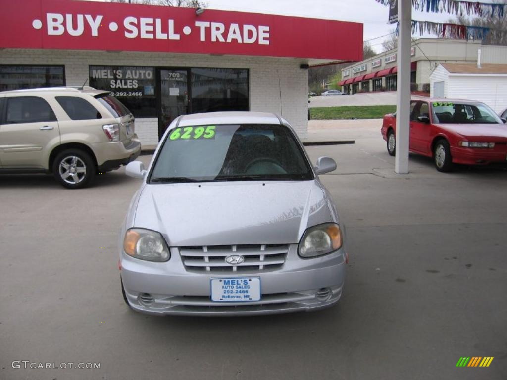 2005 Accent GLS Sedan - Silver Mist / Gray photo #1