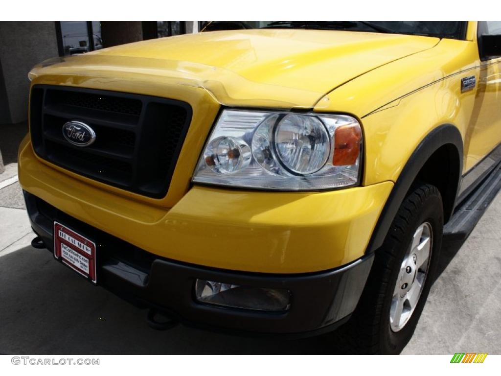 2004 F150 FX4 SuperCab 4x4 - Blazing Yellow / Black photo #18