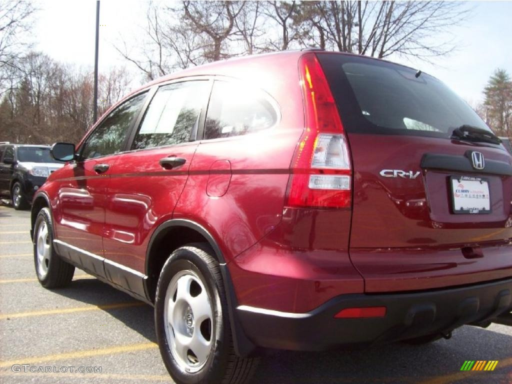 2007 CR-V LX 4WD - Tango Red Pearl / Gray photo #2