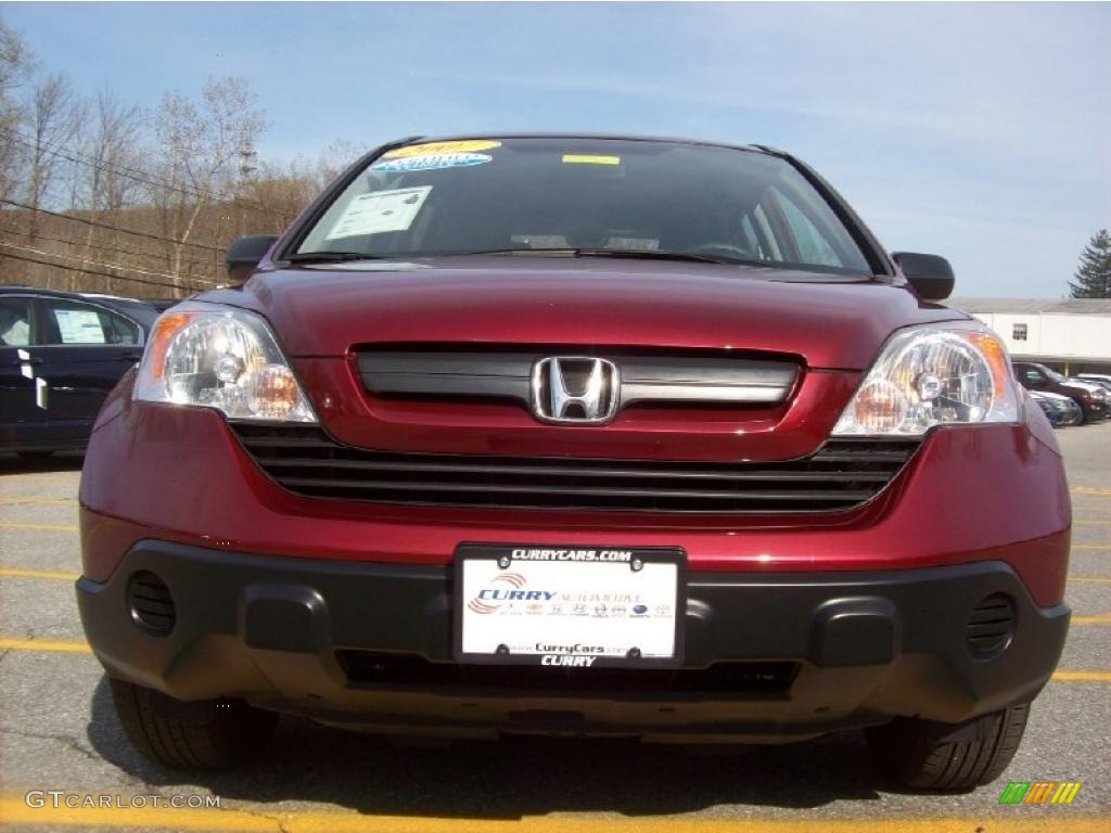 2007 CR-V LX 4WD - Tango Red Pearl / Gray photo #3