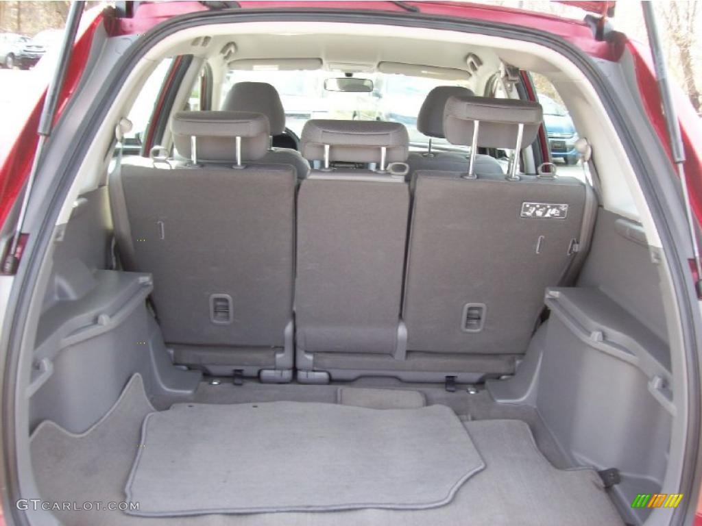 2007 CR-V LX 4WD - Tango Red Pearl / Gray photo #8