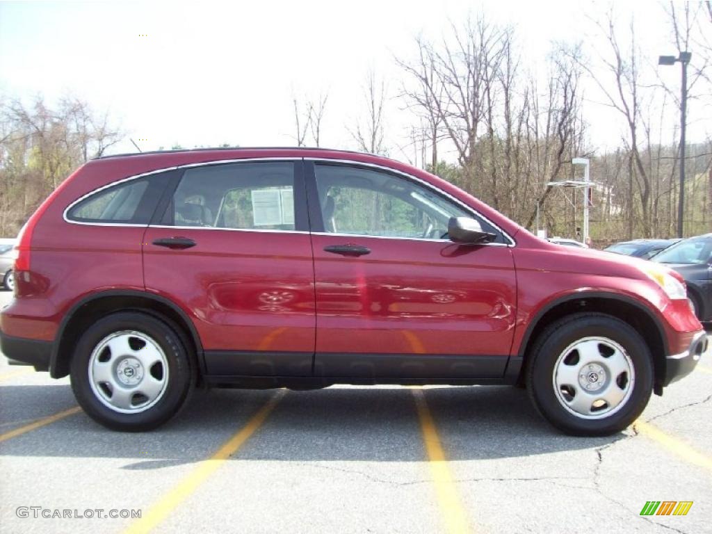 2007 CR-V LX 4WD - Tango Red Pearl / Gray photo #20