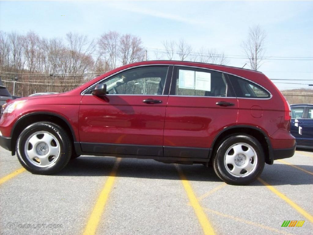 2007 CR-V LX 4WD - Tango Red Pearl / Gray photo #21