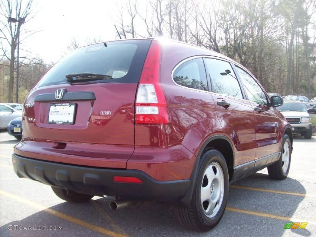 2007 CR-V LX 4WD - Tango Red Pearl / Gray photo #22