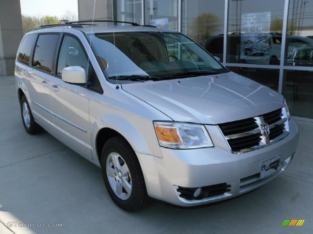 2010 Grand Caravan SXT - Bright Silver Metallic / Medium Slate Gray/Light Shale photo #5