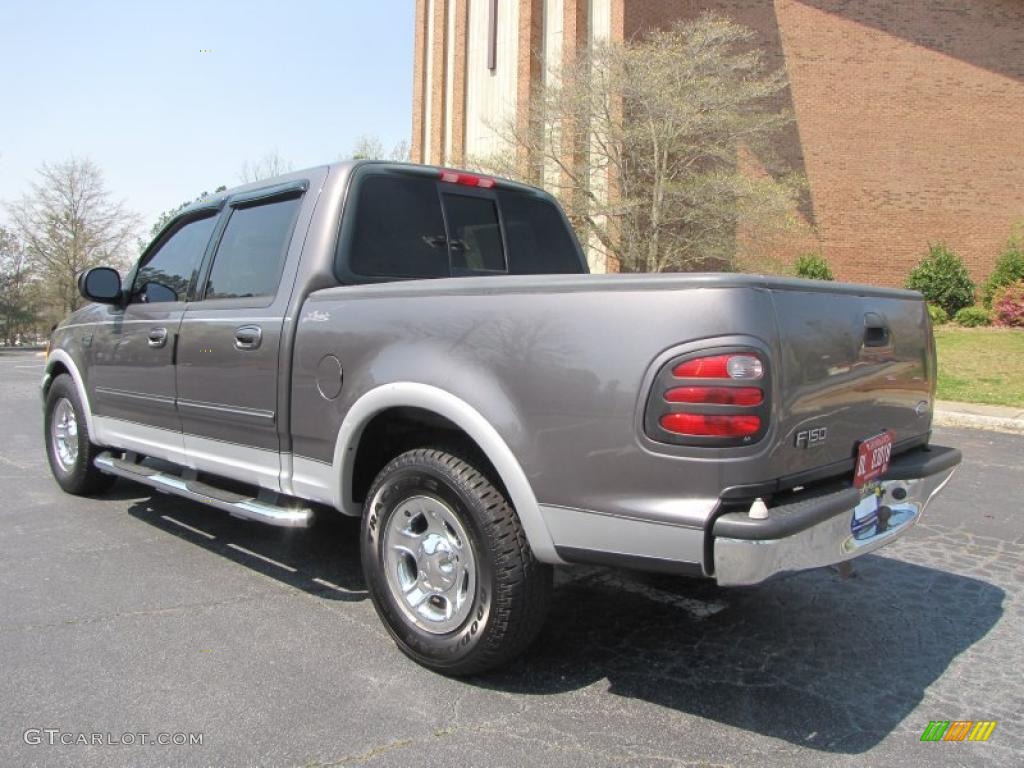 2002 F150 Lariat SuperCrew - Dark Shadow Grey Metallic / Medium Graphite photo #5