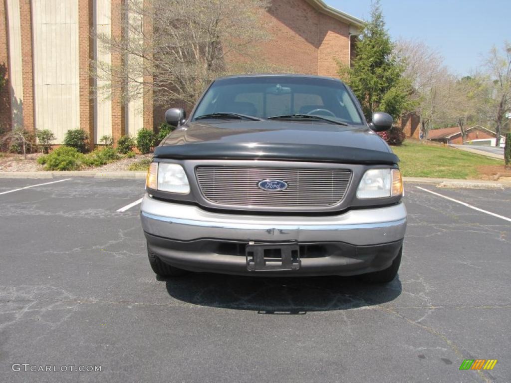 2002 F150 Lariat SuperCrew - Dark Shadow Grey Metallic / Medium Graphite photo #19