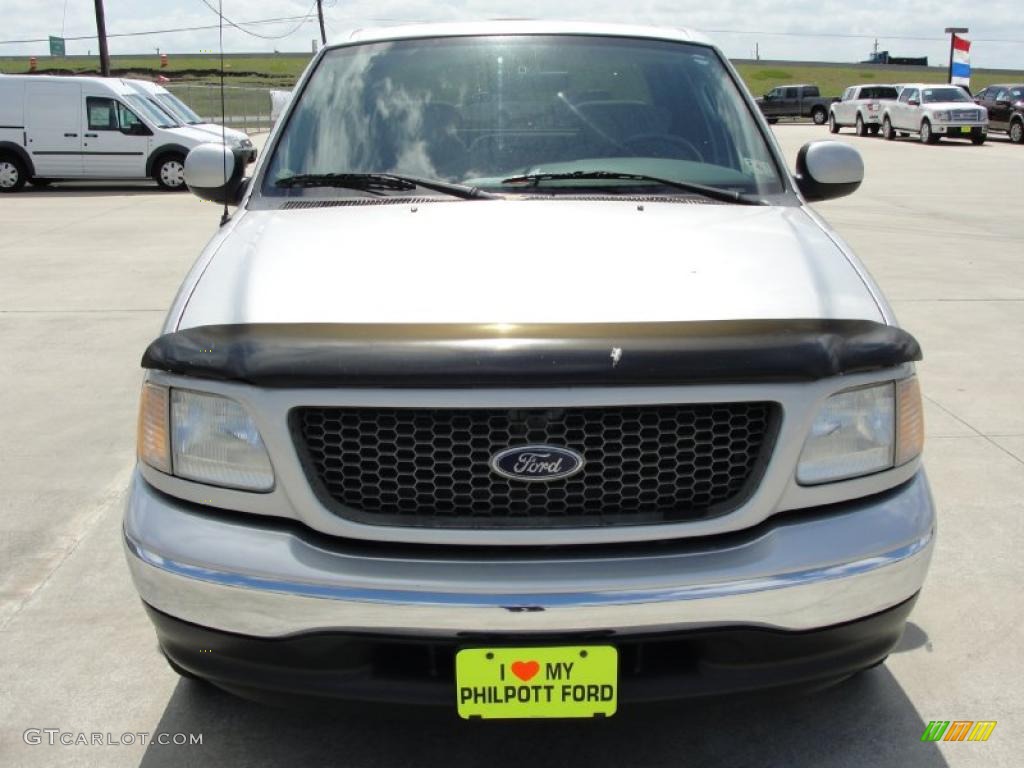 2003 F150 XLT SuperCrew - Silver Metallic / Medium Graphite Grey photo #8