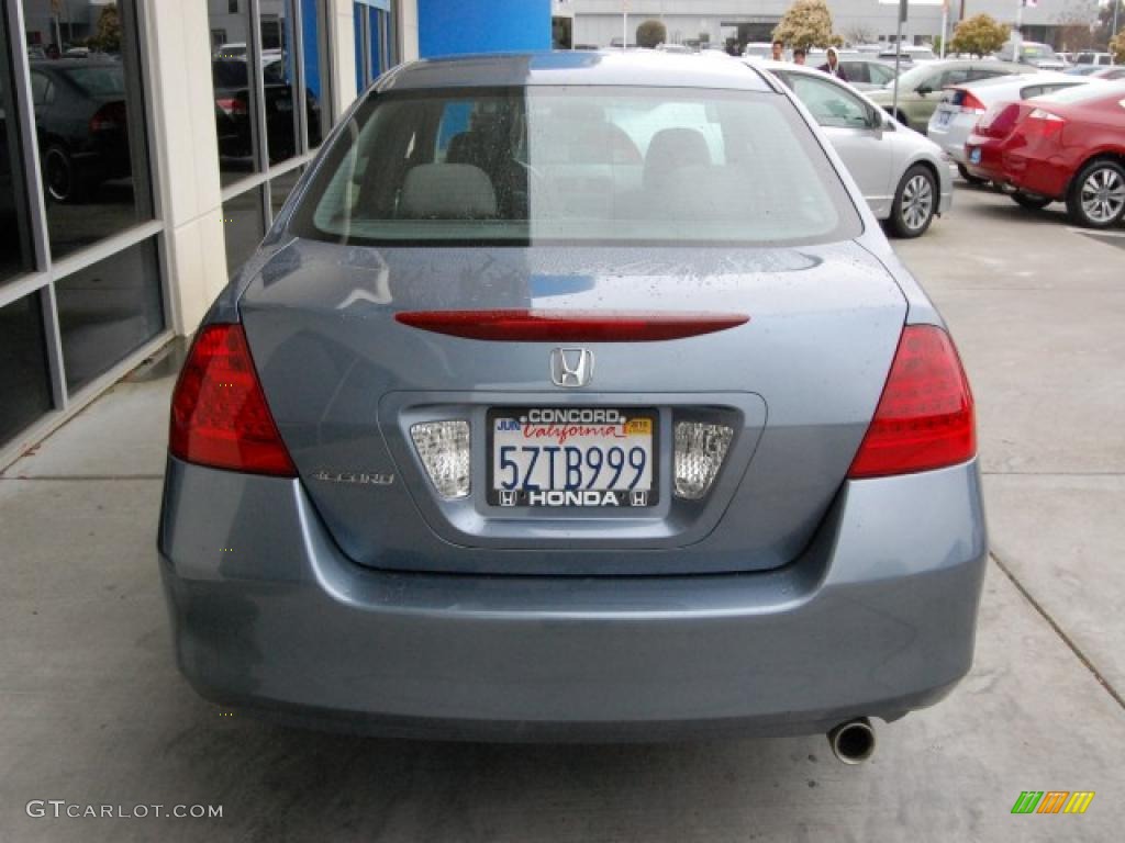 2007 Accord EX Sedan - Cool Blue Metallic / Gray photo #4