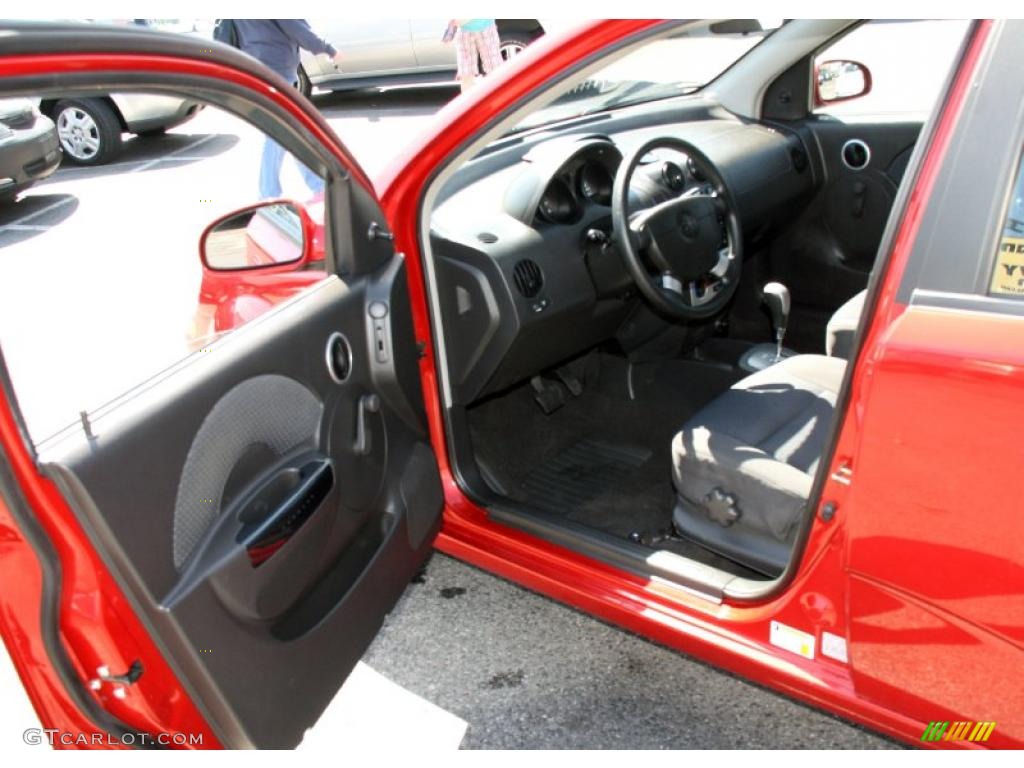 2007 Aveo 5 LS Hatchback - Sport Red / Charcoal Black photo #10