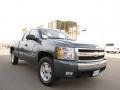 2007 Blue Granite Metallic Chevrolet Silverado 1500 LT Extended Cab 4x4  photo #8