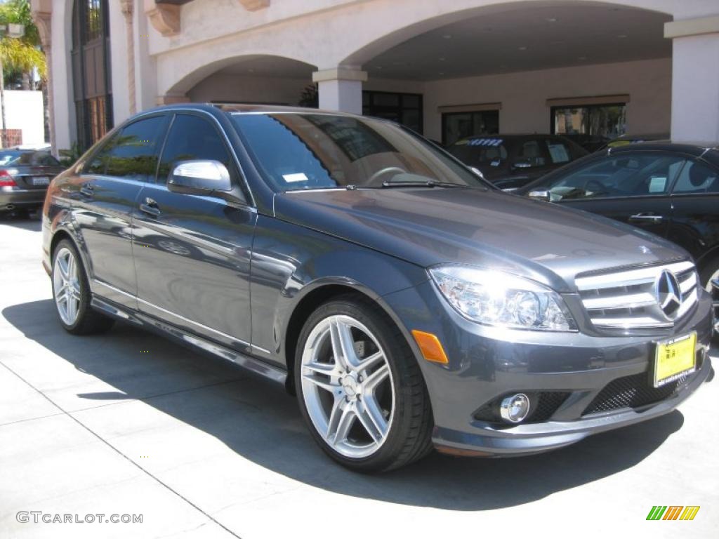 2008 C 300 Sport - Steel Grey Metallic / Black photo #1