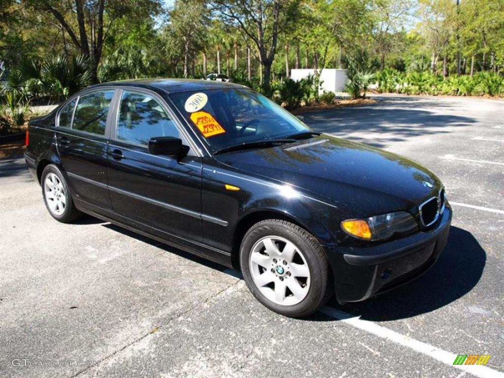 2003 3 Series 325xi Sedan - Jet Black / Black photo #1