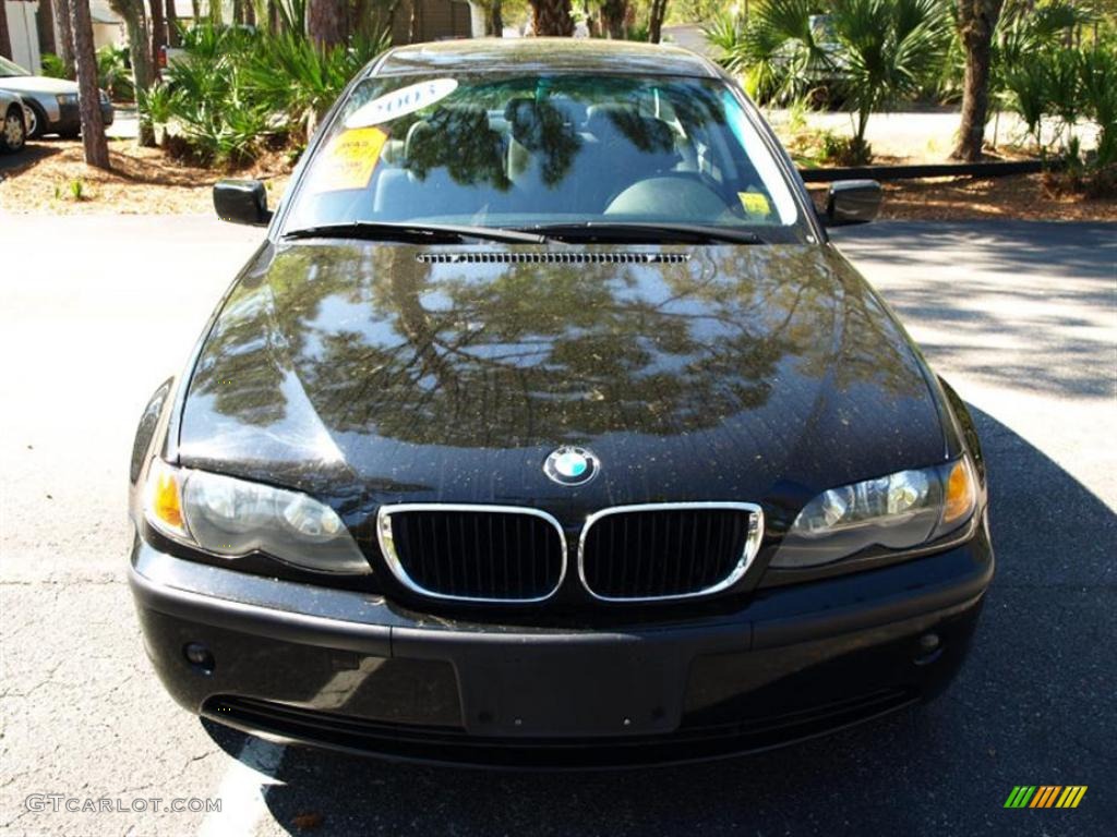 2003 3 Series 325xi Sedan - Jet Black / Black photo #7