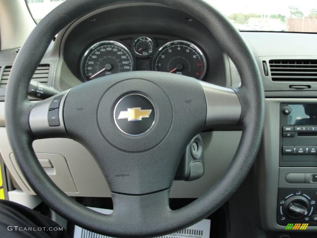 2007 Cobalt LS Coupe - Rally Yellow / Gray photo #37