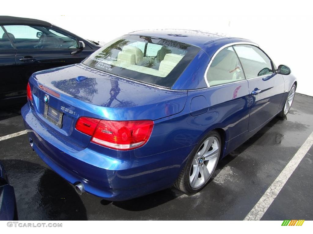 2007 3 Series 335i Convertible - Montego Blue Metallic / Cream Beige photo #2