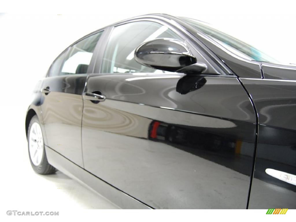 2007 3 Series 328i Sedan - Black Sapphire Metallic / Black photo #4
