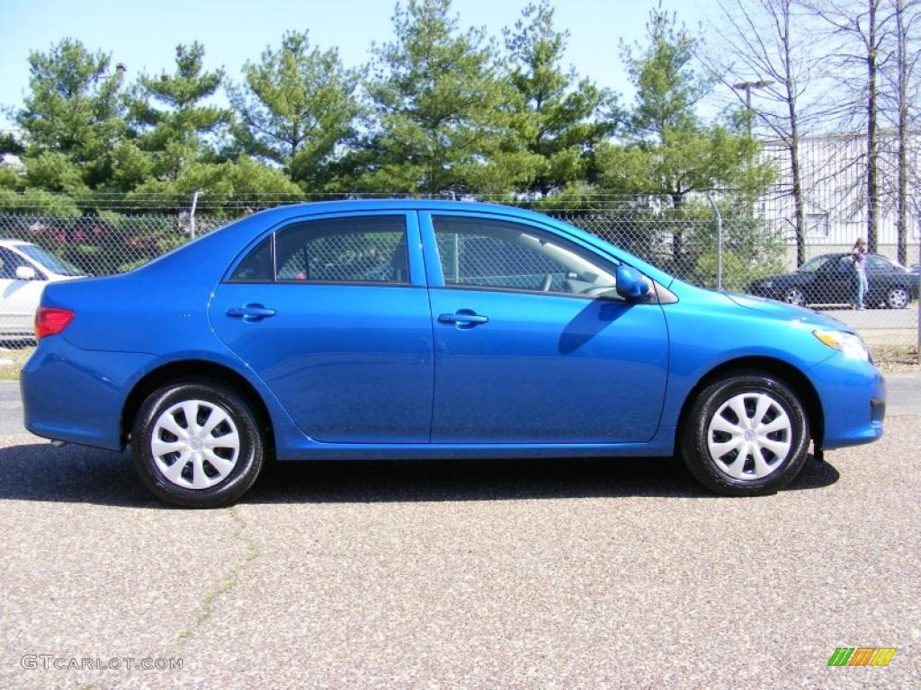 2010 Corolla LE - Blue Streak Metallic / Ash photo #4