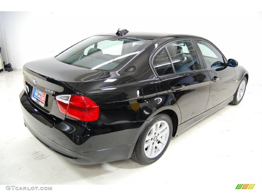 2007 3 Series 328i Sedan - Black Sapphire Metallic / Black photo #6