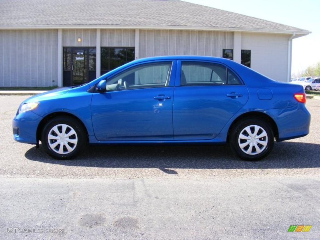 2010 Corolla LE - Blue Streak Metallic / Ash photo #8