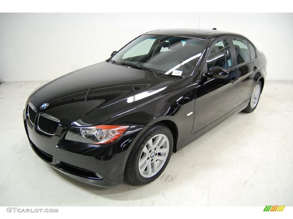 2007 3 Series 328i Sedan - Black Sapphire Metallic / Black photo #10