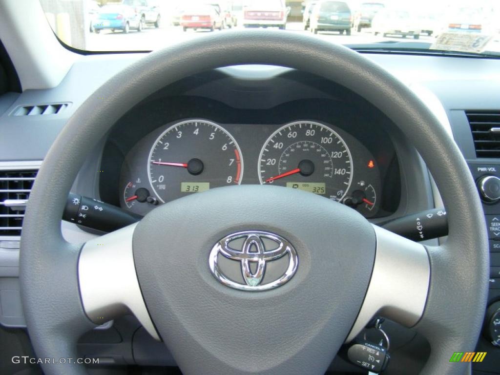 2010 Corolla LE - Blue Streak Metallic / Ash photo #10