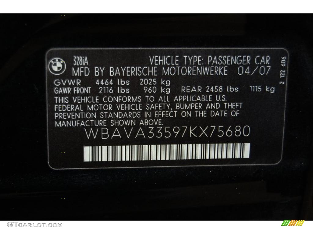 2007 3 Series 328i Sedan - Black Sapphire Metallic / Black photo #15