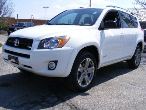 Toyota Rav4 2009 White. Super White Toyota RAV4 in