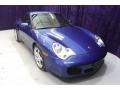 2002 Lapis Blue Metallic Porsche 911 Turbo Coupe  photo #15