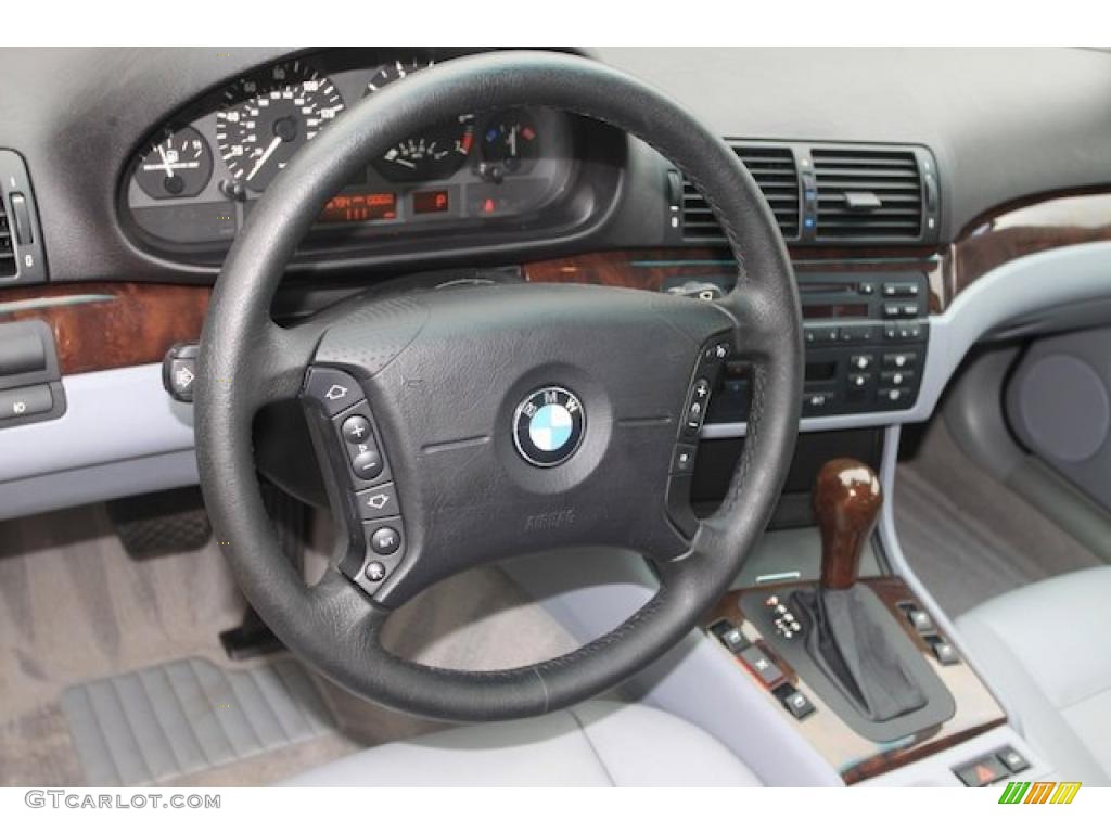 2004 3 Series 325i Sedan - Silver Grey Metallic / Grey photo #14