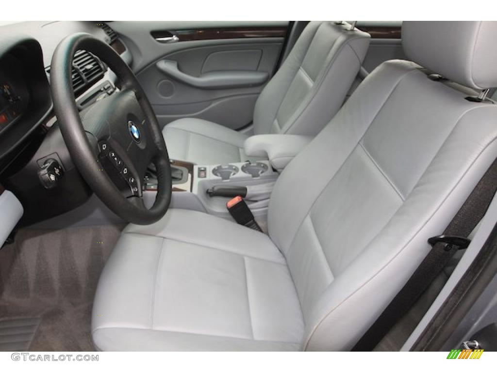 2004 3 Series 325i Sedan - Silver Grey Metallic / Grey photo #17