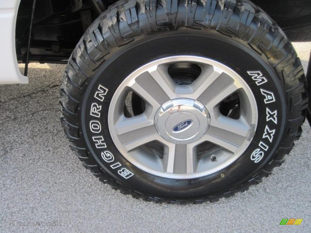 2006 F150 XLT SuperCrew 4x4 - Oxford White / Medium/Dark Flint photo #8