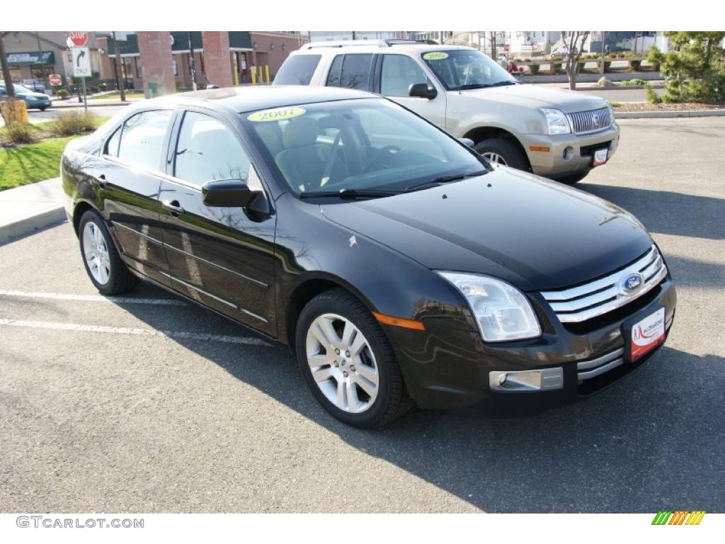 2007 Fusion SEL V6 AWD - Black / Camel photo #3
