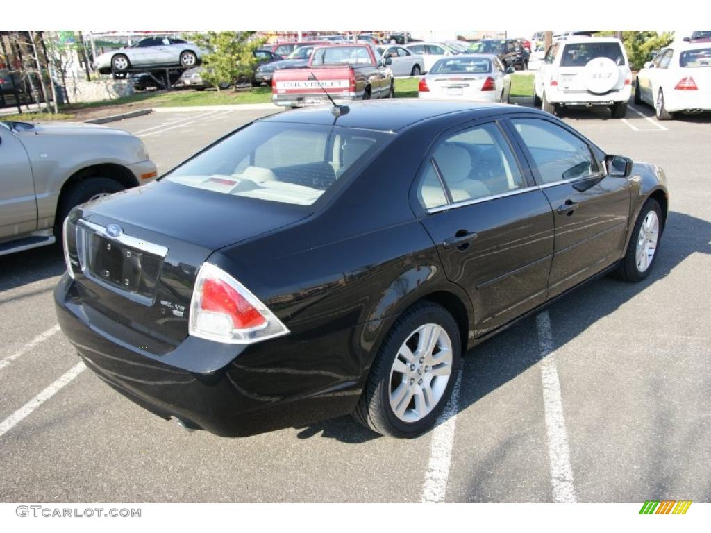 2007 Fusion SEL V6 AWD - Black / Camel photo #4