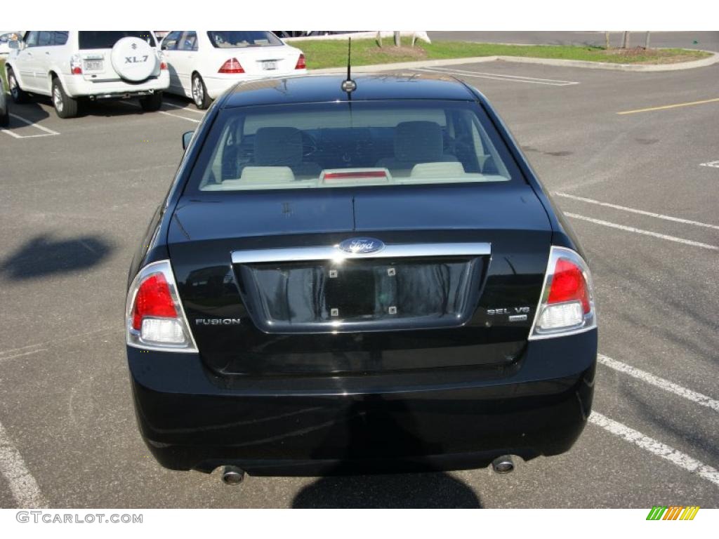 2007 Fusion SEL V6 AWD - Black / Camel photo #5