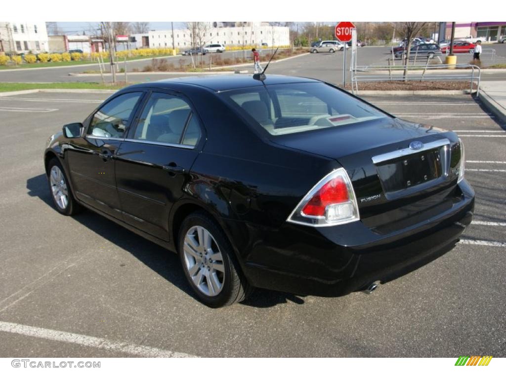 2007 Fusion SEL V6 AWD - Black / Camel photo #7